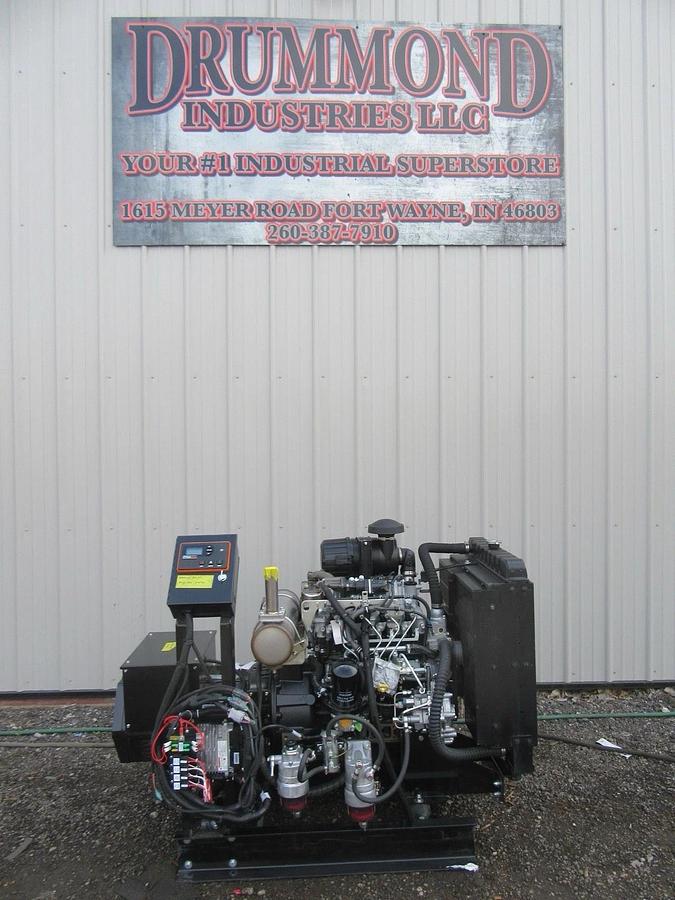 Used NEW 30 KW DIESEL GENERATOR ISUZU DIESEL 4LE2TA 120/208 VOLT RE-CONNECTABLE TIER4