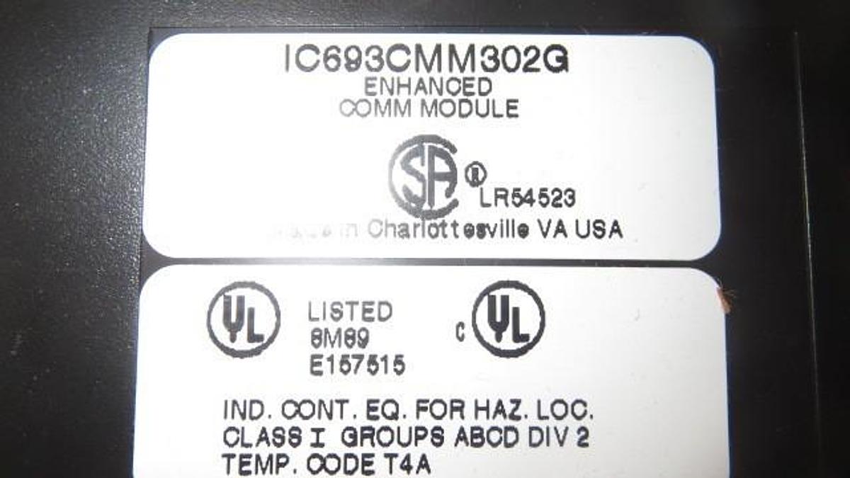 Used GE FANUC 90-30 -- ENHANCED COM MODULE-- IC693CMM302G **WARRANTY INCLUDED**