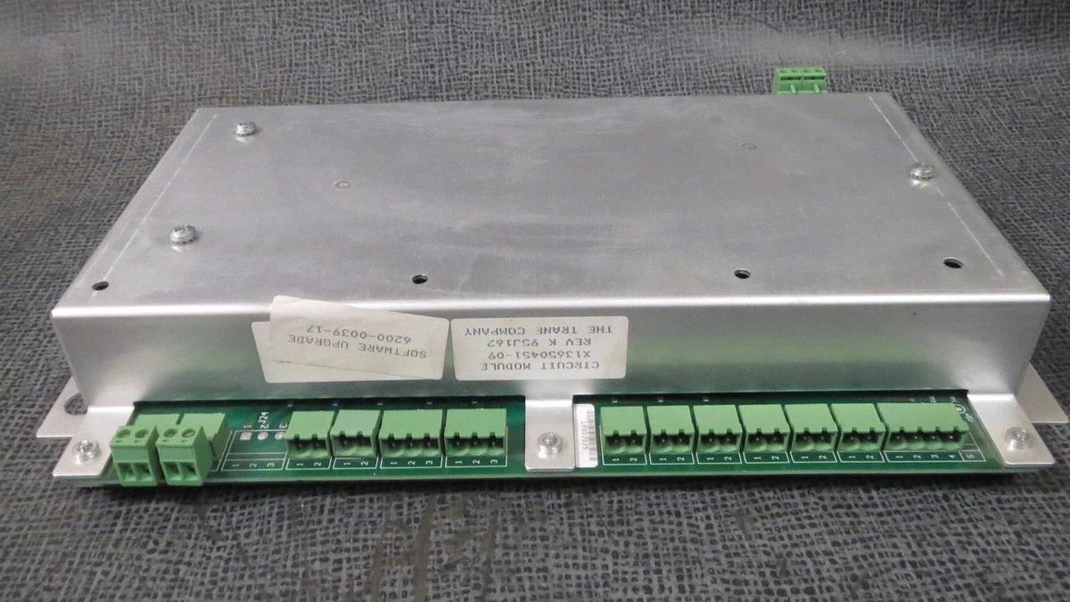 Used TRANE CIRCUIT MODULE X13650451-09 REV K SOFTWARE UPGRADE: 6200-0039-17