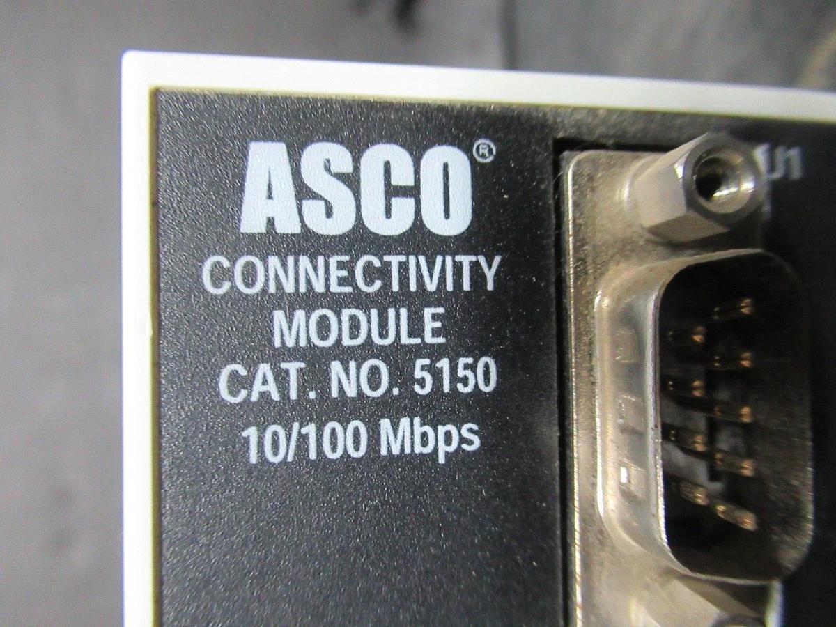 Used ASCO CONNECTIVITY MODULE 5150 10/100 MBPS SOFTWARE: 869764-004-C-2012 *WARRANTY*