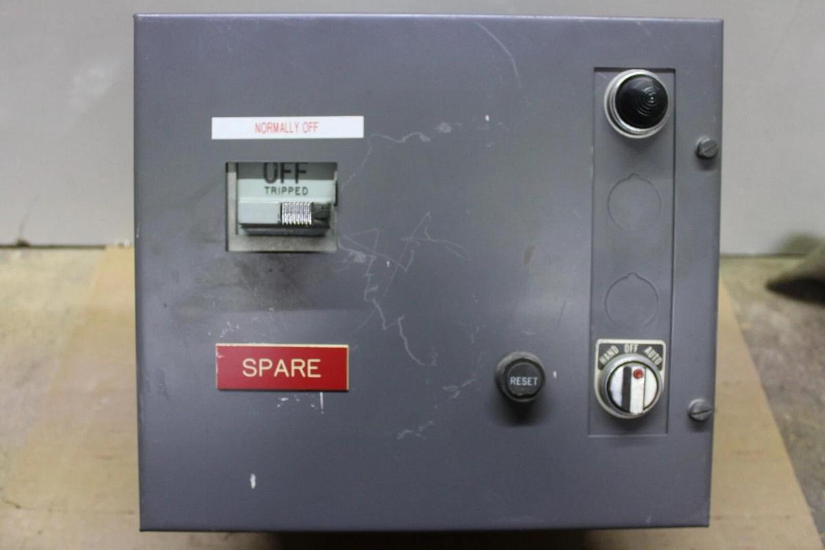 Used WESTINGHOUSE TYPE W MOTOR CONTROL BUCKET 12" SIZE 1 STARTER 27 AMP W/ DOOR