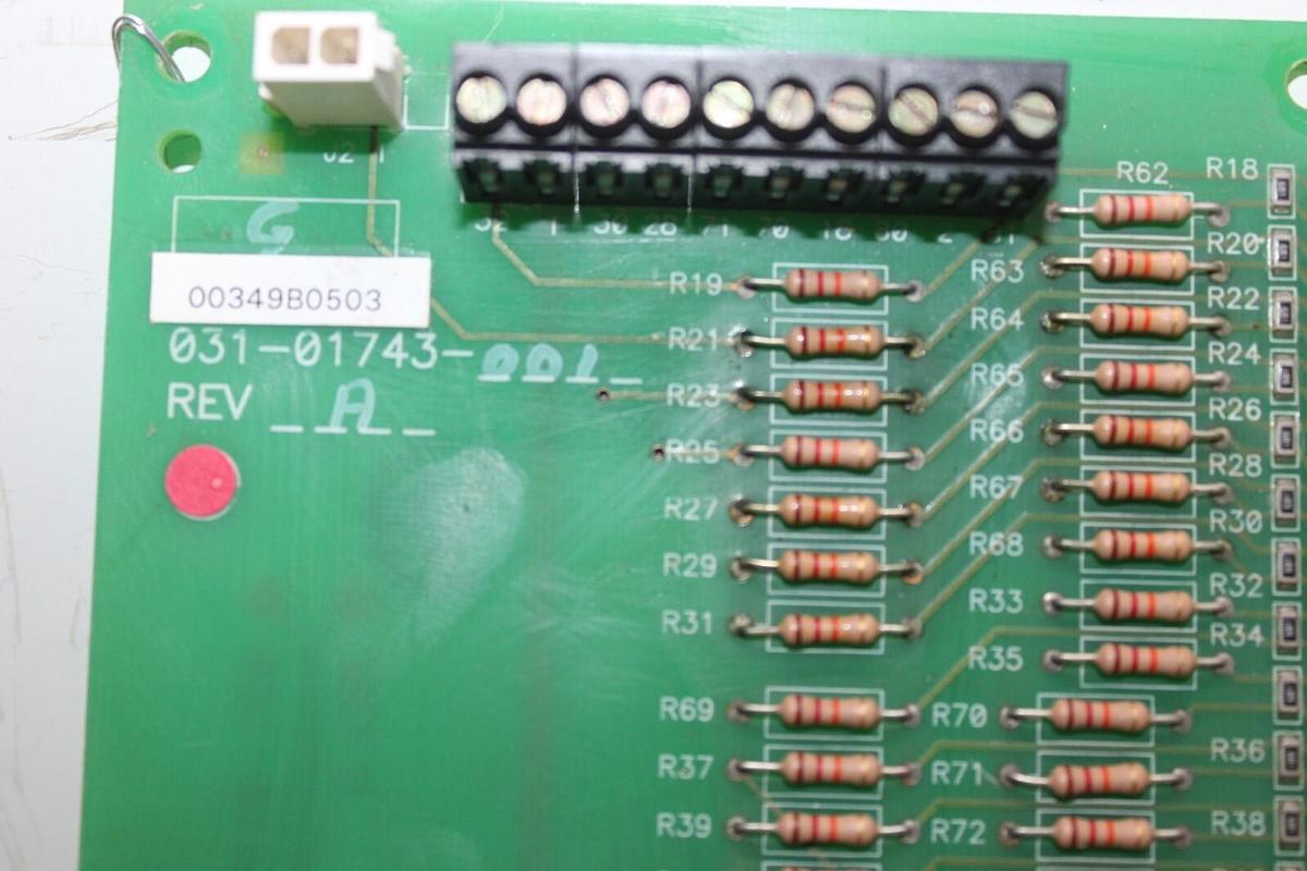 Used YORK HVAC CHILLER I/O CIRCUIT BOARD 031-01743-001 REV. A **WARRANTY INCLUDED**