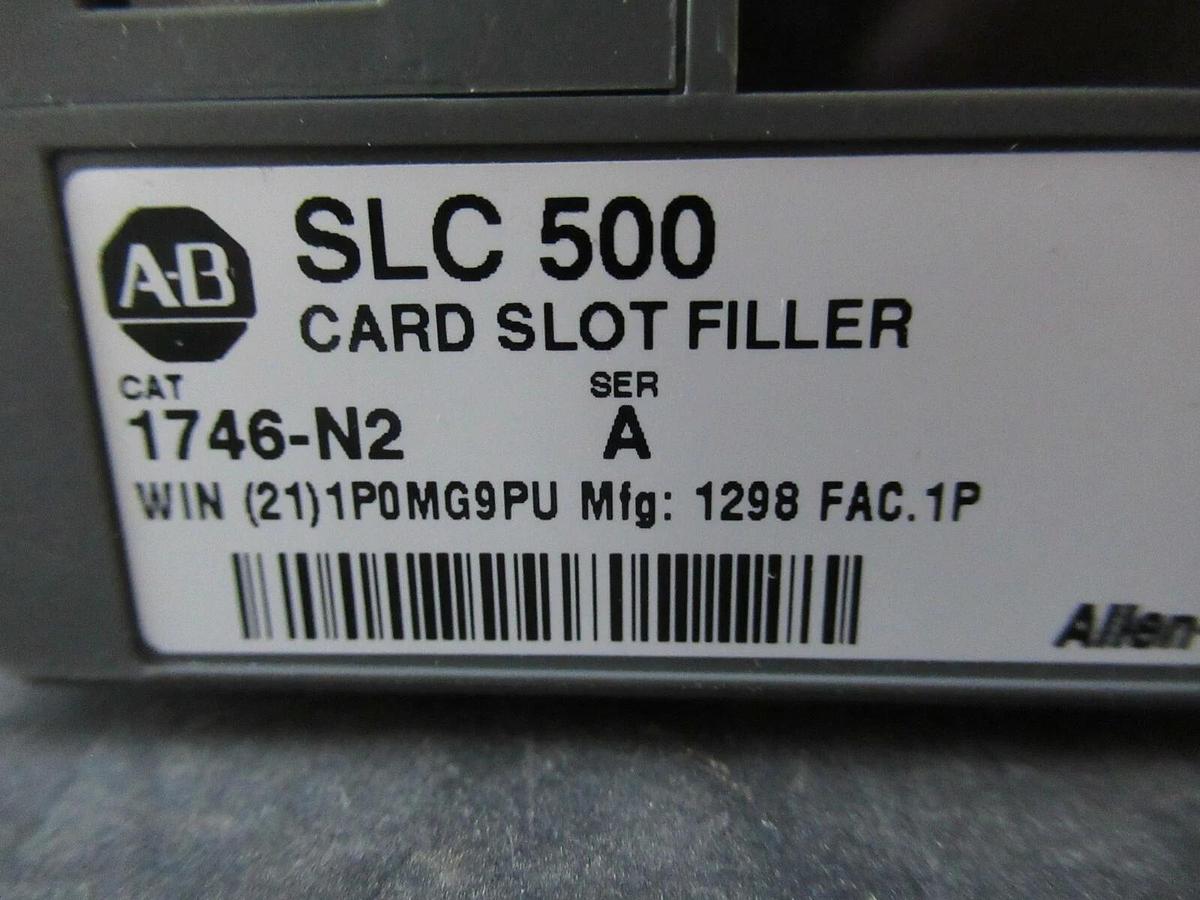 Used ALLEN BRADLEY PLC SLC500 CARD SLOT FILLER 1746-N2 SER A BLANK ** WARRANTY **