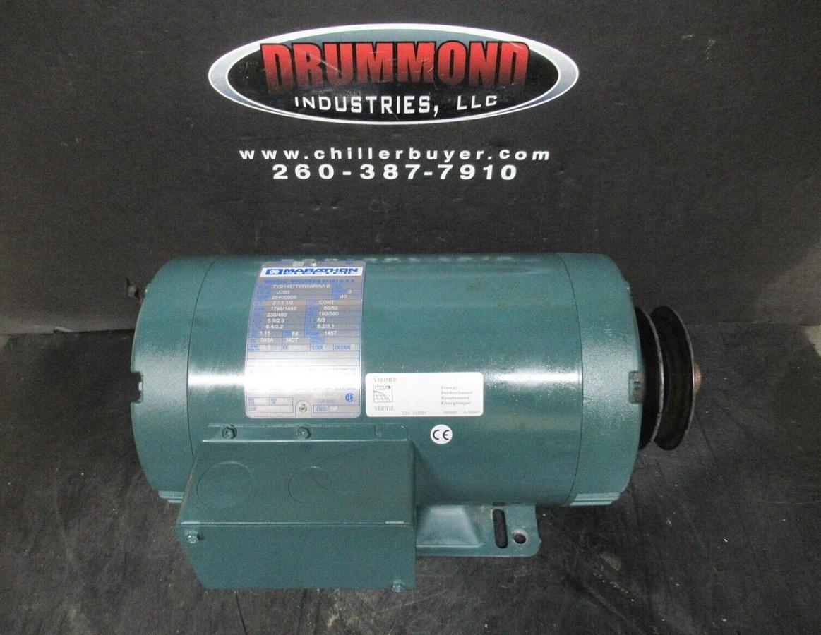 Used MARATHON ELECTRIC TVD145TTDR6029AA-B U760 3 PHASE 460 VOLT 1.15 SF 5.8 AMP