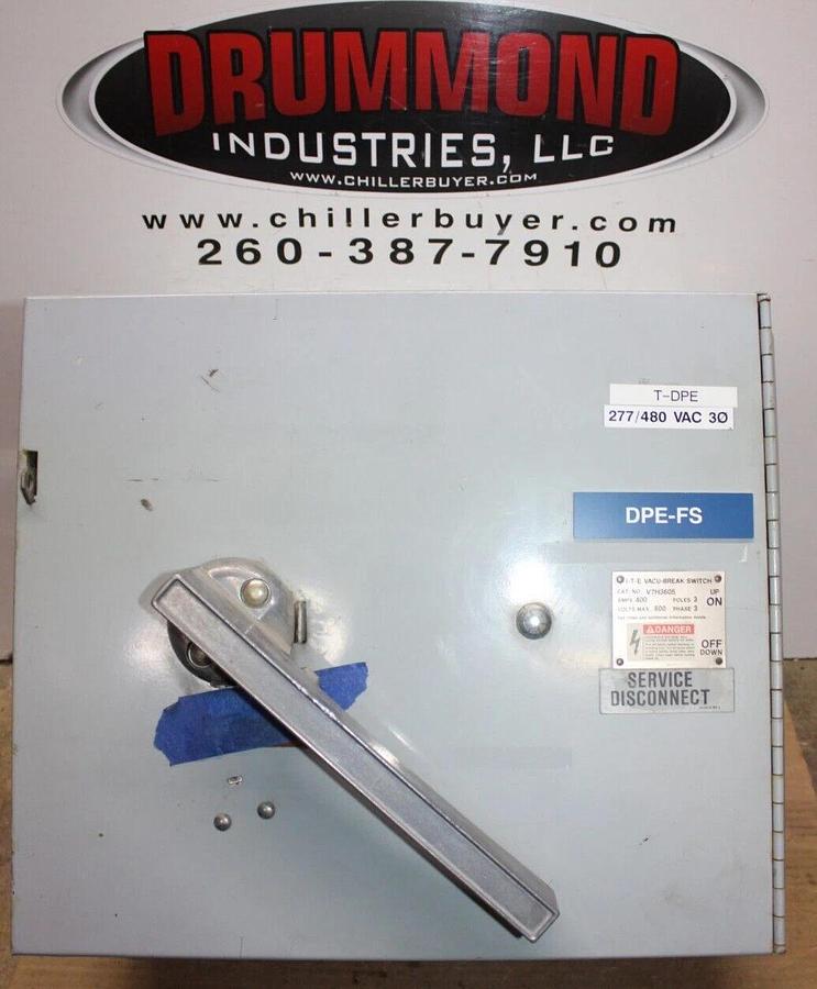 Used ITE VACU-BREAK PANELBOARD DISCONNECT SWITCH V7H3605 400 AMP 600 VAC 3-PHASE