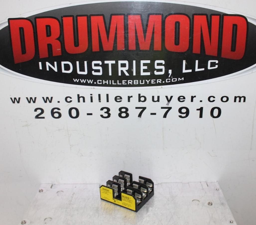 Used BUSS FUSE HOLDER BM6033SQ 30 AMP 600 VOLT 3-POLE **WARRANTY INCLUDED**