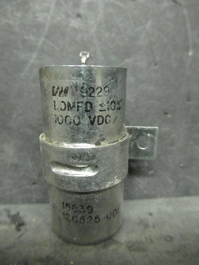 Used I/M SPEC 9229 ALUMINUM CASED CAPACITOR 1 uF 1.0 MFD 1000 VDC 15839 120525-006
