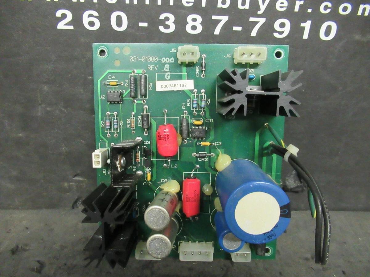Used YORK JOHNSON CONTROLS CIRCUIT BOARD 031-01080-000 REV B 031-01080 ONE 00074B1197