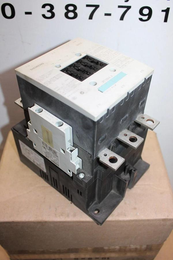 Used SIEMENS CONTACTOR 3RT1055-6...6 600 VAC 195 AMP 3-PHASE 150 HP COIL: 120 VAC