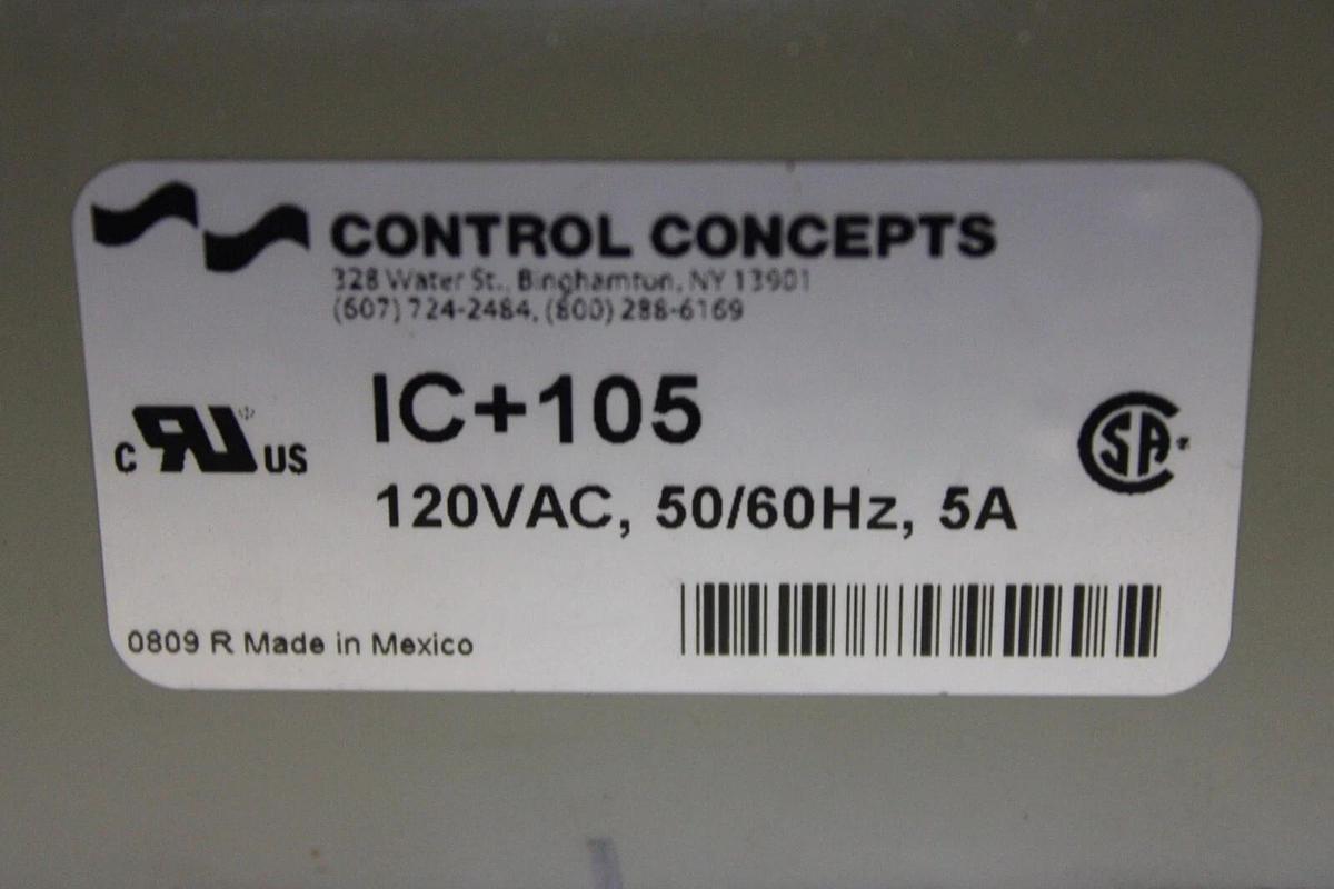 Used CONTROL CONCEPTS ACTIVE TRACKING ISATROL PLUS IC+105 120 VAC 5 AMP **WARRANTY**