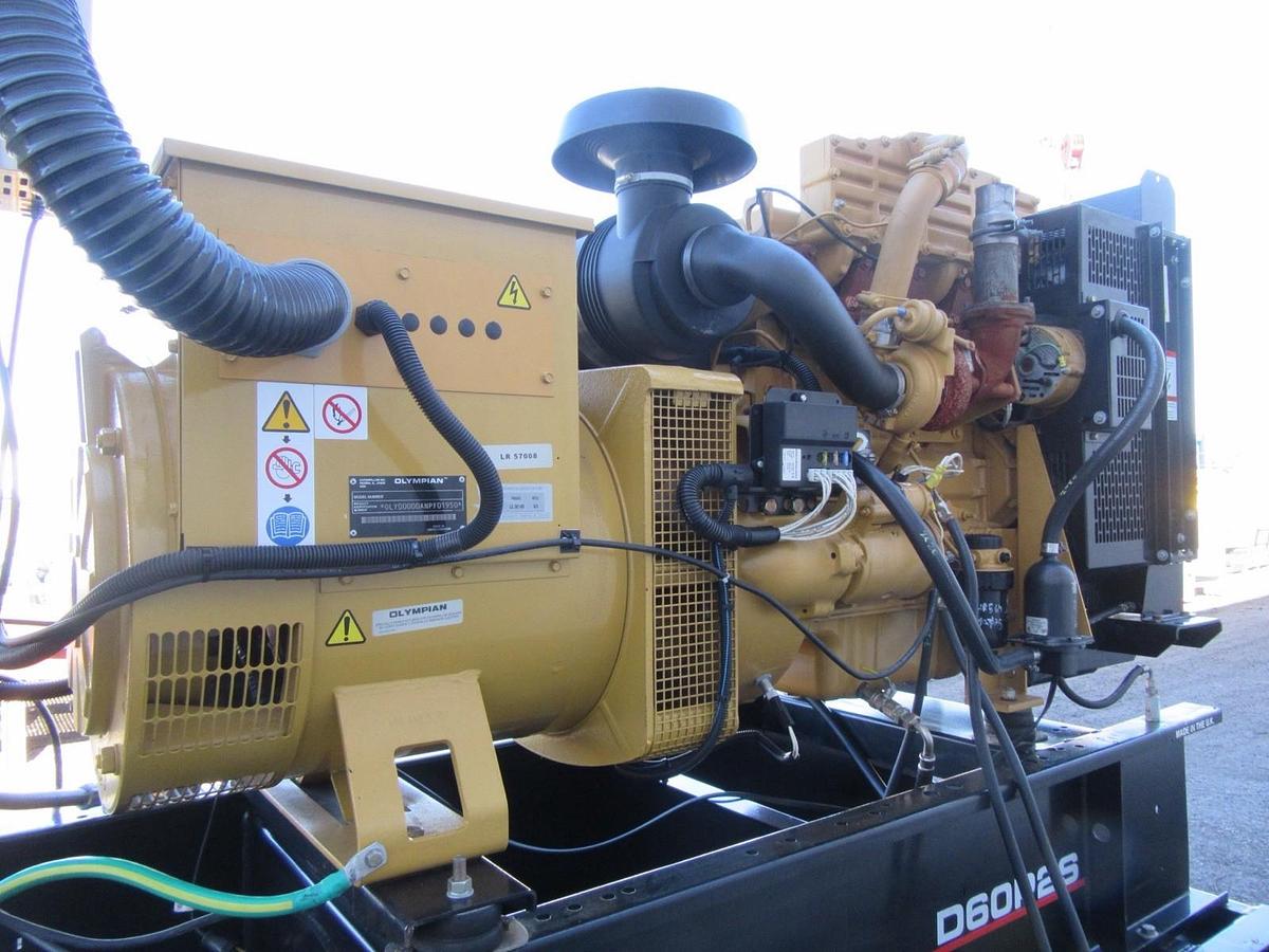 Used 60 KW DIESEL GENERATOR OLYMPIAN 120/240V CAT PERKINS 564 HRS VIDEO WE SHIP!