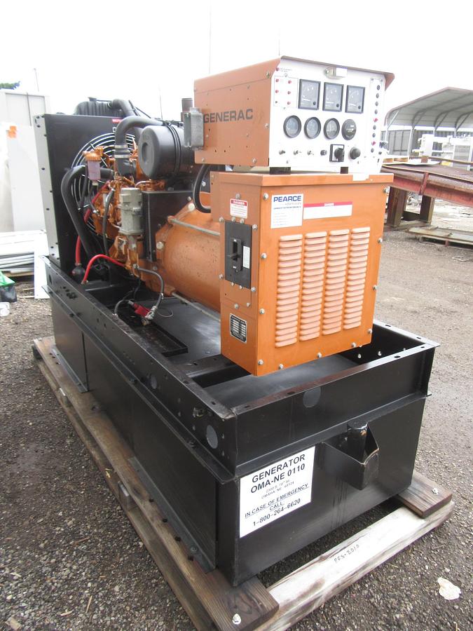 Used 50 KW DIESEL GENERATOR GENERAC 120/240 V 4.0 HINO ONLY 398 HOURS VIDEO SHIPPING