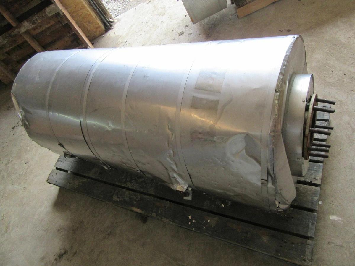 Used 5' FTHOSPITAL GRADE GENERATOR MUFFLER EXHAUST SILENCER ENCASED 4" INLET OUTLET