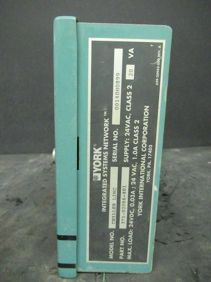 Used YORK ENCLOSED CHILLER LINC ADVANCED PROCESSOR CARD 2 371-02086-401 035-14683-315