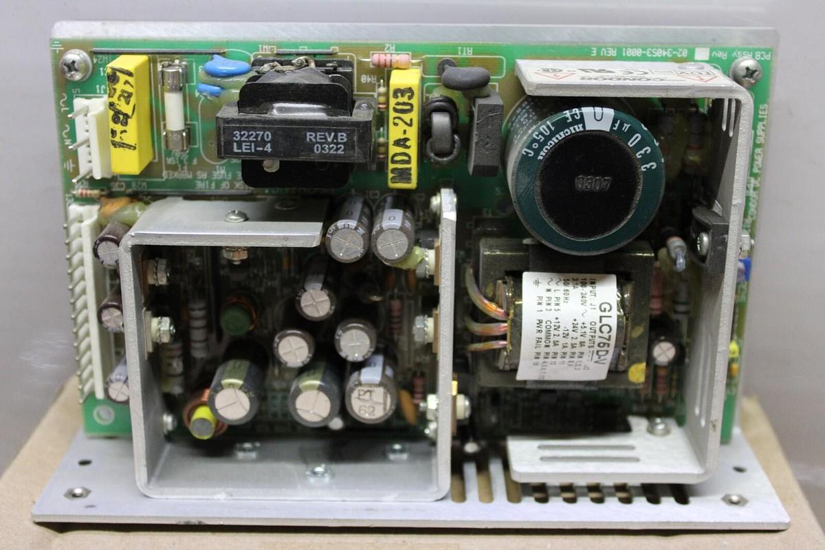 Used CONDOR DC POWER SUPPLY GLC75D-V INPUT: 120-240 VAC OUTPUT: 24 VDC