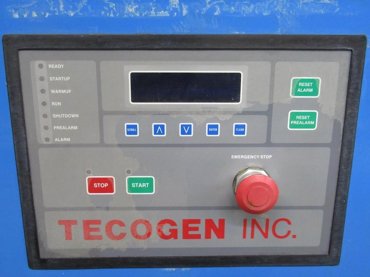 Used TECOGEN TECOCHILL CH-175 CHILLER CONTROL PANEL INTERFACE R-22 208/230 VAC 1 PH