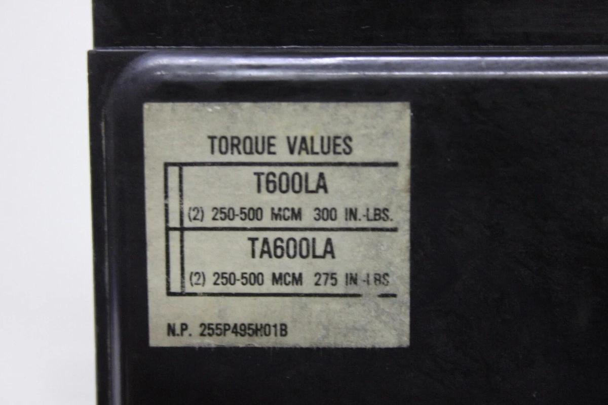 Used WESTINGHOUSE MOLDED CASE SWITCH LC3600WK 600 AMP 3-POLE 600 VAC **WARRANTY**