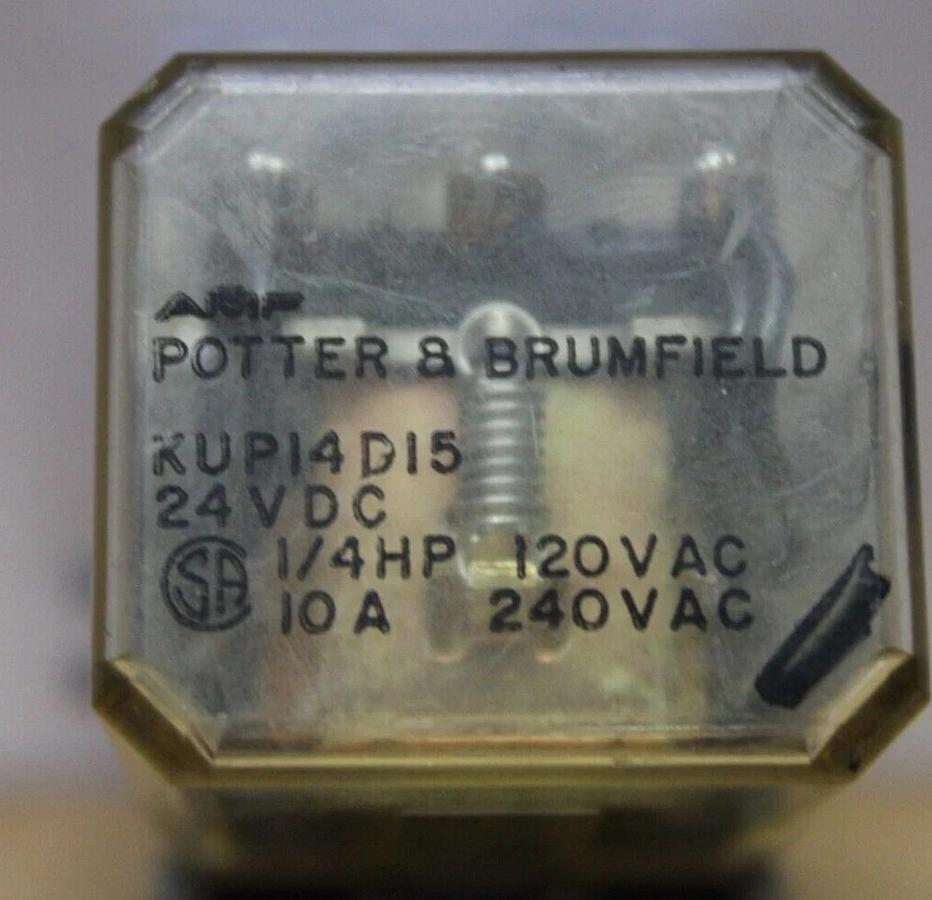 Used AMF POTTER & BRUMFIELD RELAY KUP14D15 120/240 VOLT 10 AMP *WARRANTY*