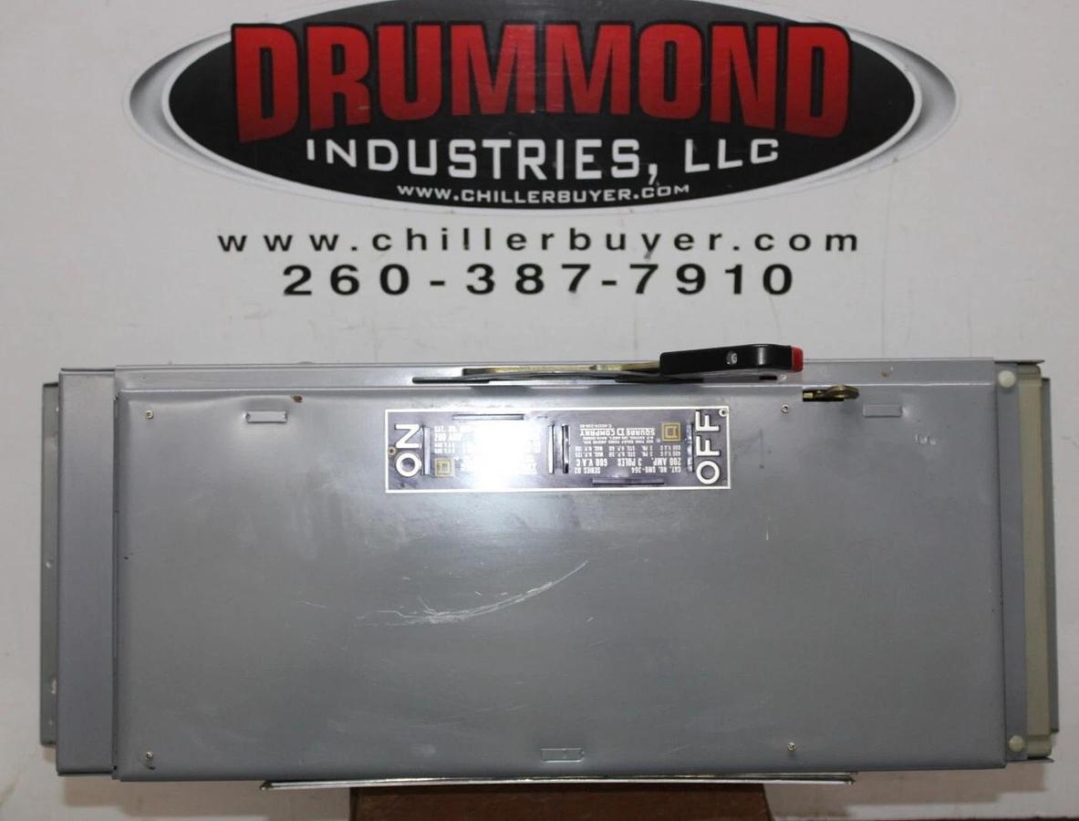 Used SQUARE D QMB DISCONNECT SWITCH QMB-364 200 AMP 600 VAC 150 HP 3-PHASE