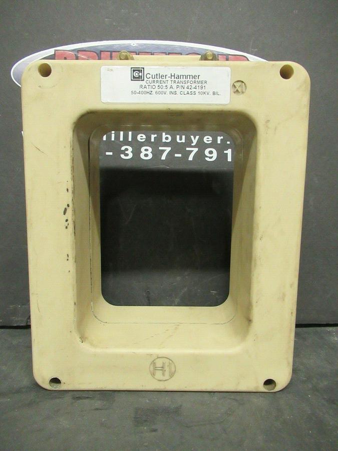 Used INSTRUMENT CURRENT TRANSFORMER 42-4191 / 563-500 RATIO: 50:5 A
