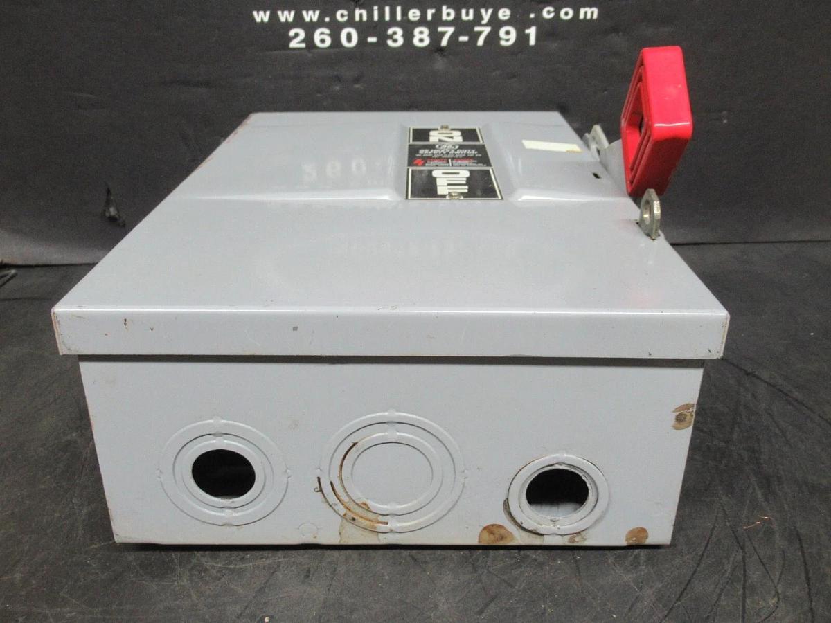 Used GE TYPE 1 ENCLOSED SAFETY SWITCH TH3361 MODEL: 7 30 AMP 600 VAC 20 HP *WARRANTY*