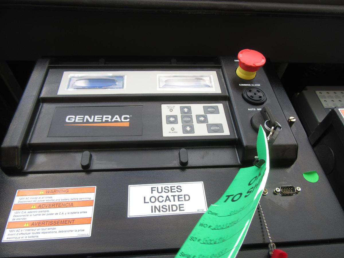 Used 50 KW DIESEL GENERATOR GENERAC 120/240V FPT BRAND NEW SOUND ENCLOSED VIDEO 50 KW