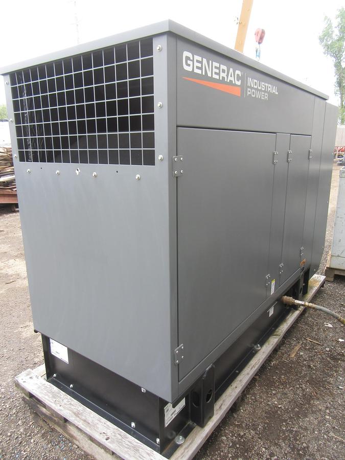 NEW 48 KW GENERATOR NATURAL GAS PROPANE GENERAC 120/240V SOUND ENCLOSED VIDEO 50 KW