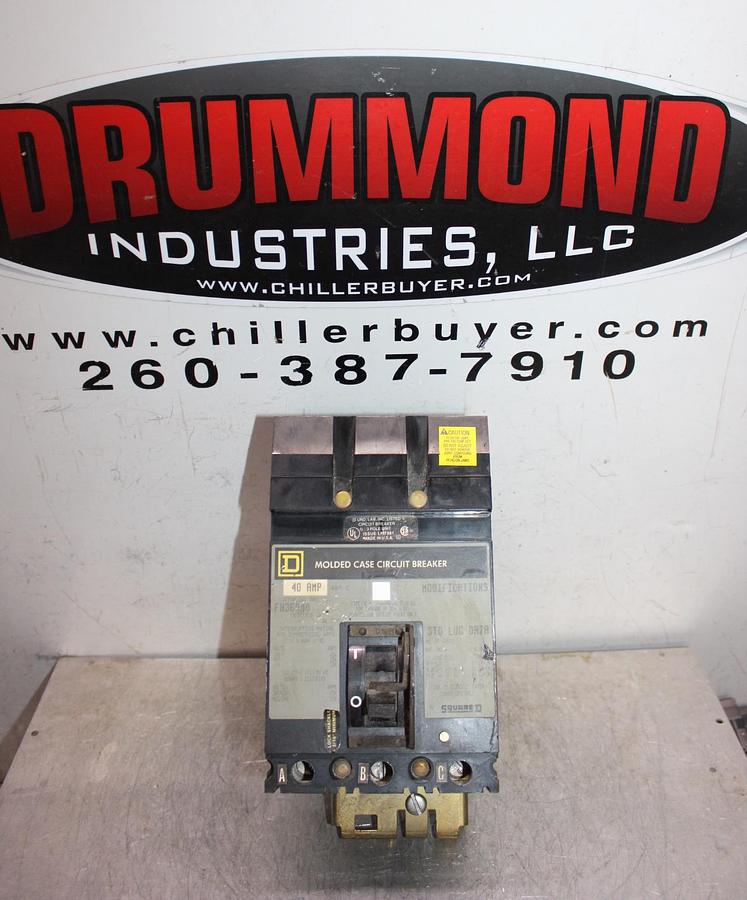 Used SQUARE D I-LINE CIRCUIT BREAKER Fc34030 30 AMP 480 VOLT 3-POLE