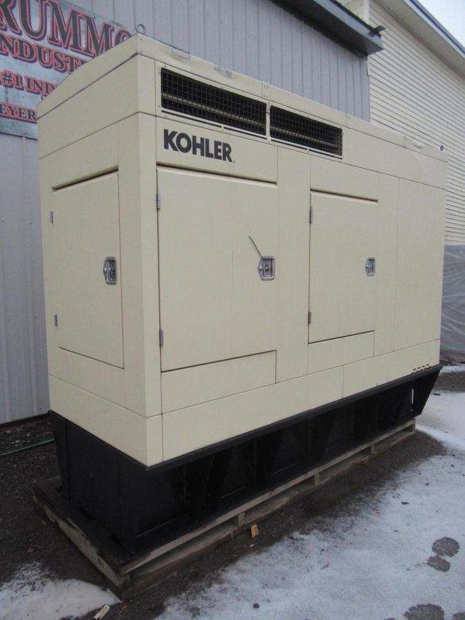 Used 40KW DIESEL GENERATOR  KOHLER 120/208V JOHN DEERE ENCLOSED VIDEO WE SHIP 40 KW