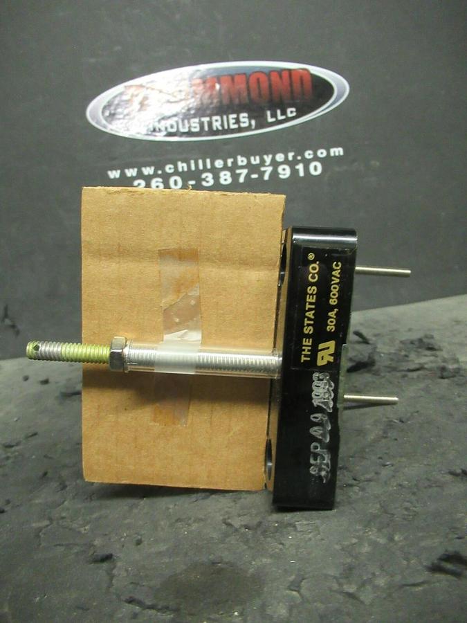 Used THE STATES CO MULTI-AMP CORP 1 POLE TEST SWITCH WITH ENCL 30A 600V C2-401-K-B GE