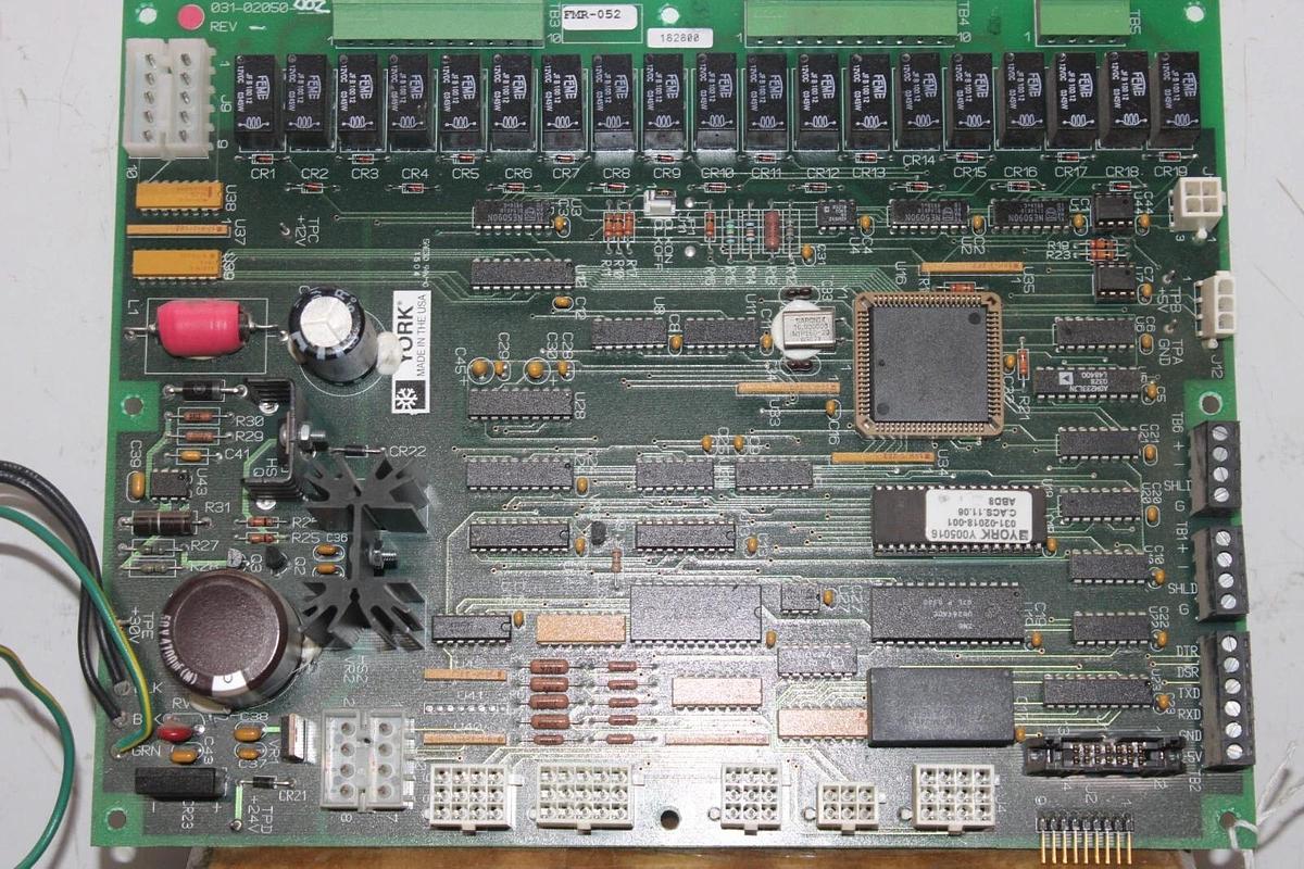 Used YORK CHILLER I/O CONTROL CIRCUIT BOARD 031-02050-002 **WARRANTY INCLUDED**