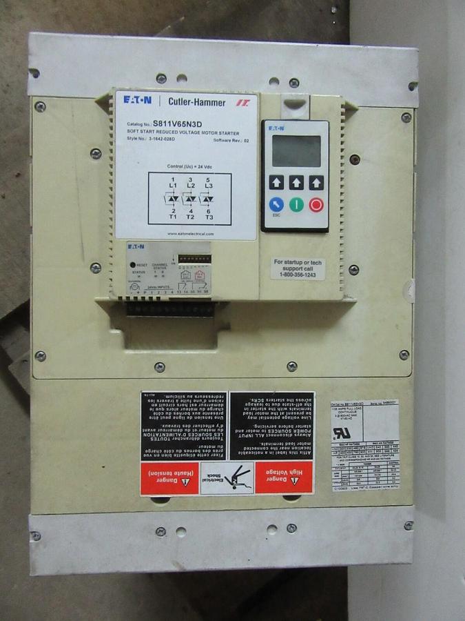 Used 1125 AMP CONTINUOUS EATON CUTLER HAMMER REDUCED VOLTAGE SOFT STARTER S811V65N3D
