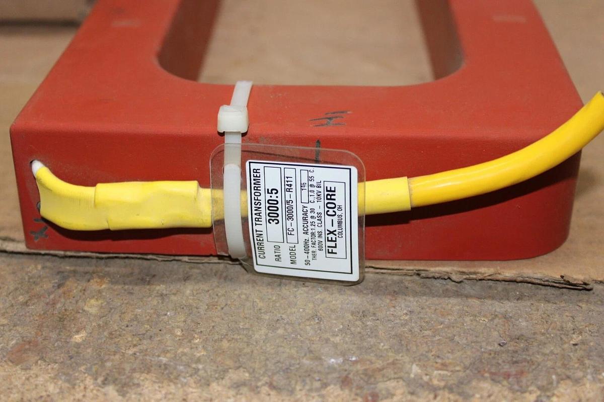 Used FLEX-CORE CURRENT TRANSFORMER FC-3000/5-R411 3000:5 50-400HZ
