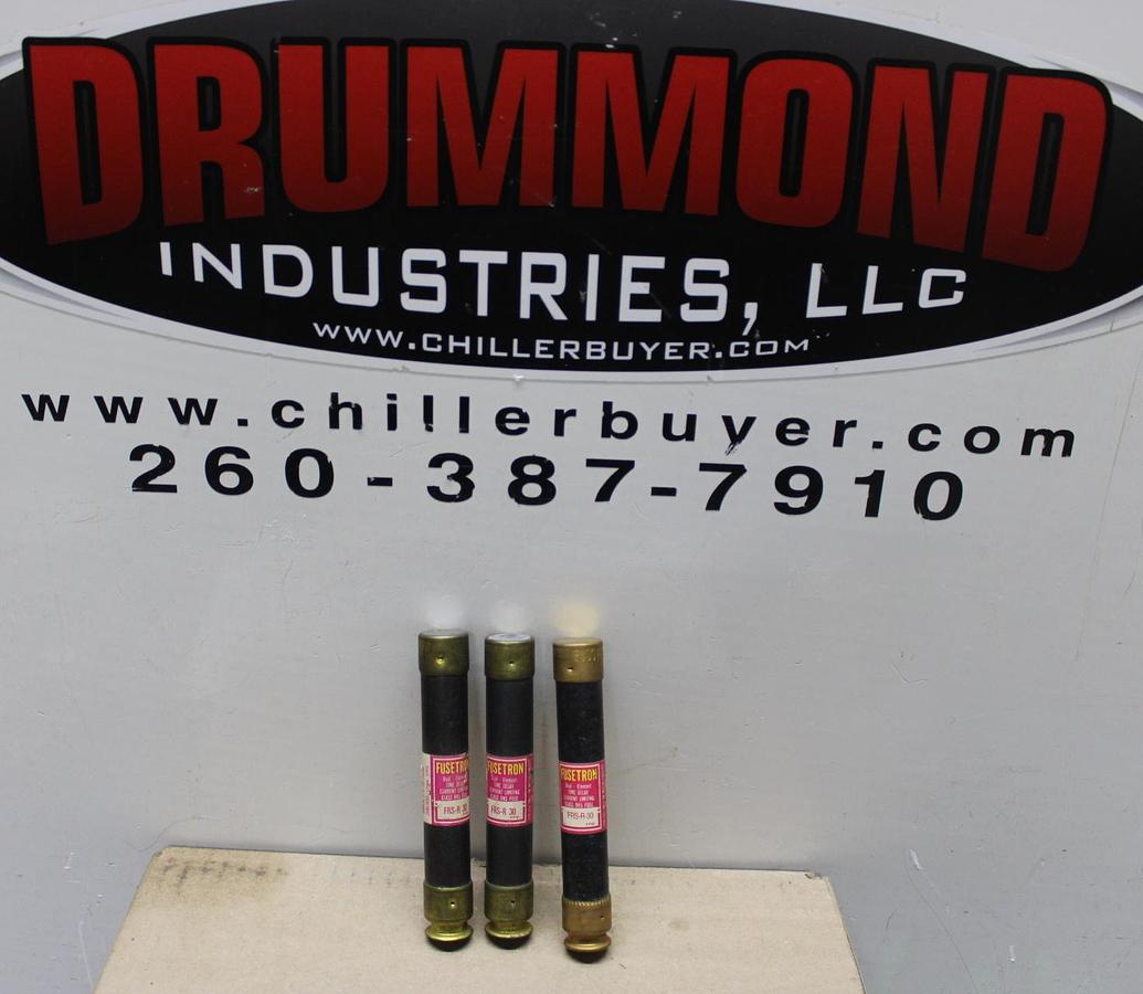 Used LOT OF 3 FERRAZ SHAWMUT TRI-ONIC FUSES TRS20R 20 AMP 600 VAC