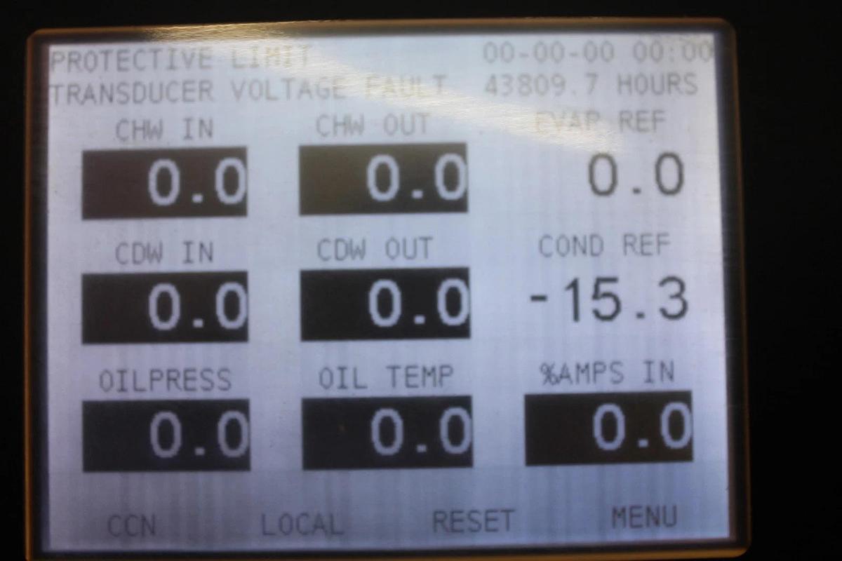 Used CARRIER COMFORT NETWROK CHILLER CONTROL INTERFACE DISPLAY 19XR04031552-19XRV