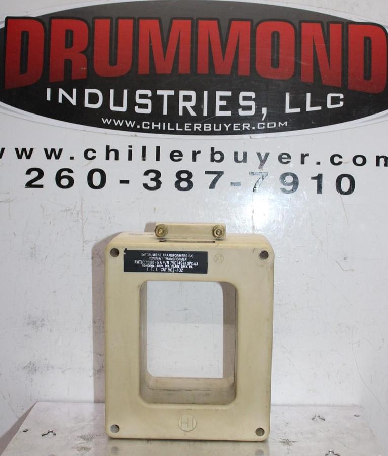 Used INSTRUMENT CURRENT TRANSFORMER 561-402 75C149640P043 4000:5 50-400HZ 600V