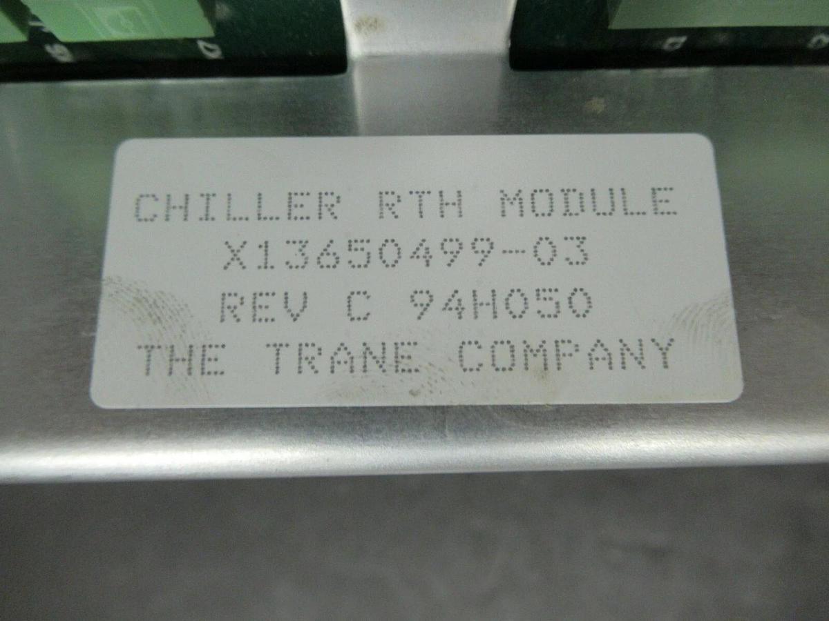 Used TRANE INGERSOLL RAND CHILLER RTH CONTROL MODULE X13650499-03 REV C **WARRANTY**