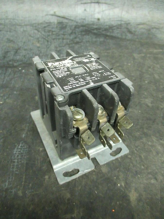 Used 25 AMP FURNAS CONTACTOR 42AF35AFAJI HN53CB115C 600 VAC 3 POLE 35 AMP/RES 7.5 HP