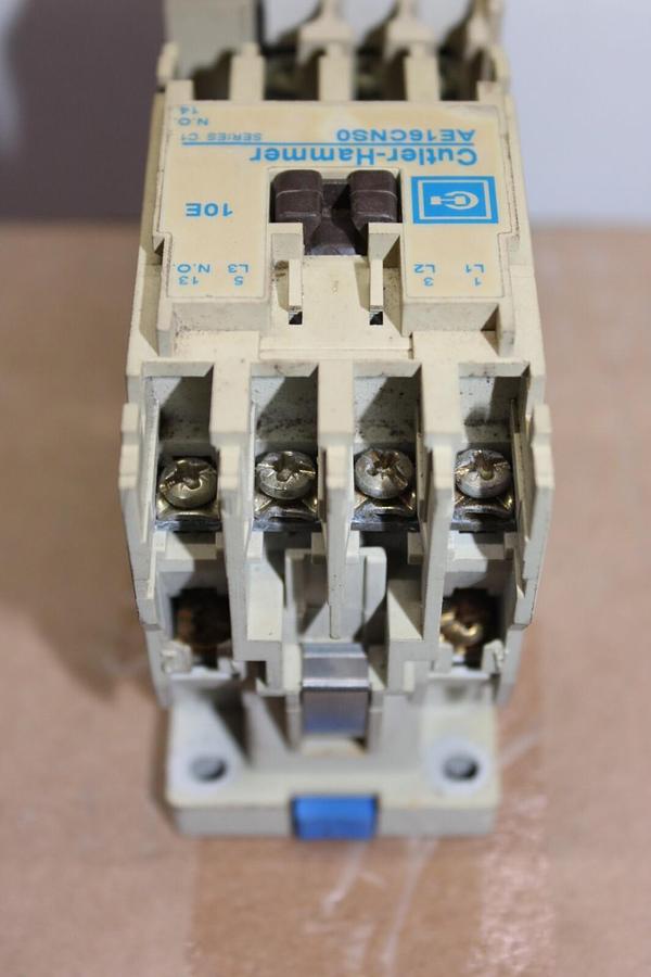 Used CUTLER HAMMER STARTER AE16CNS0 600 VAC 12 AMP 10 HP 3-POLE W/ C306DN3 OVERLOAD