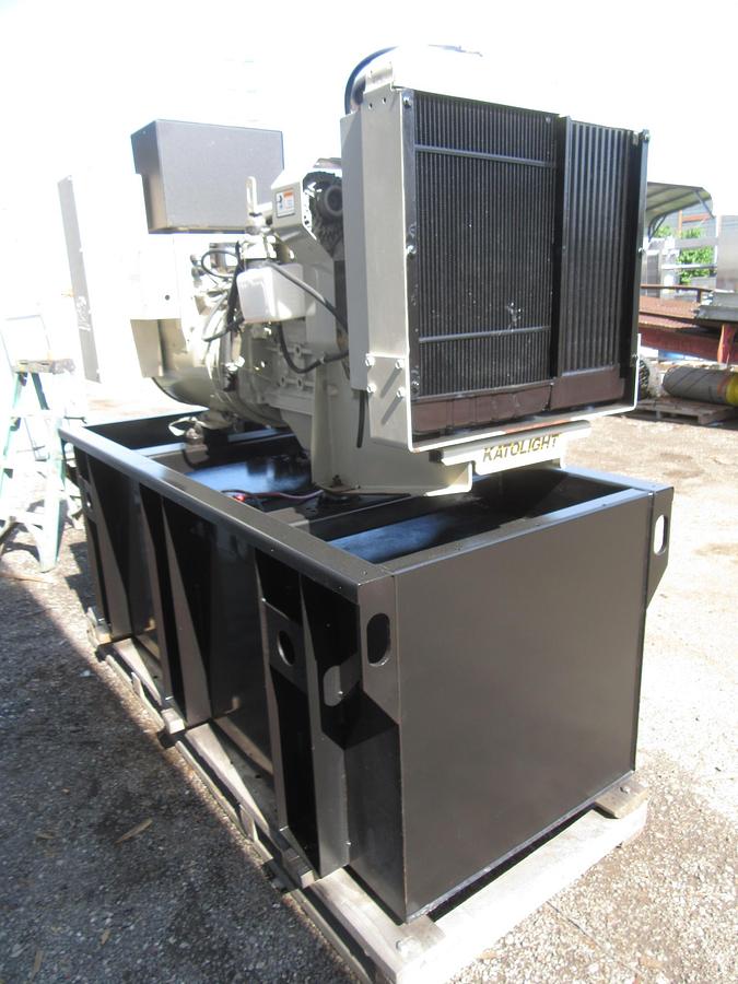 Used 60 KW DIESEL GENERATOR KATOLIGHT 120/240V RE-CONNECTABLE 786 HRS VIDEO WE SHIP