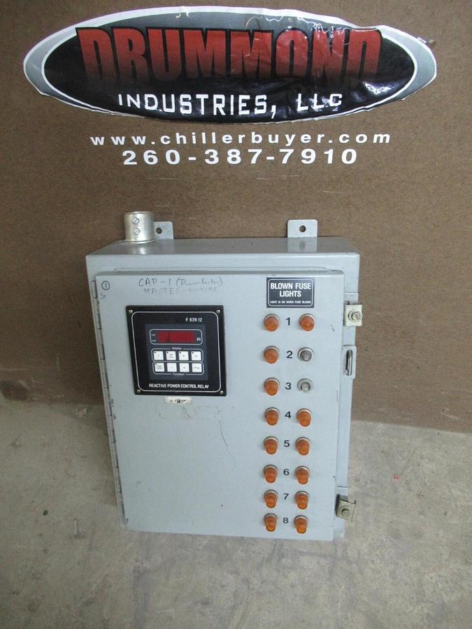 Used FRAKO REACTIVE POWER RELAY FUSE MONITOR CABINET F-839.12 SI77-412-2750