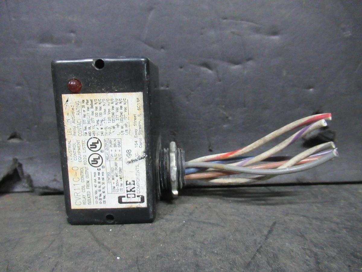 Used CORE COMPONENTS CVR11C-0 RELAY COIL CONTROL 120 VAC 50 mA **WARRANTY INCLUDED**