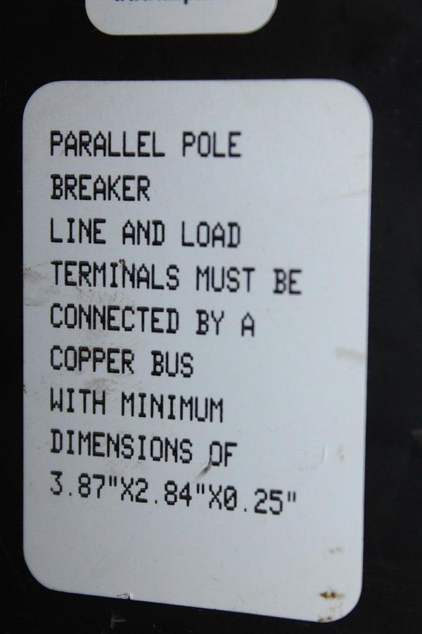 Used AIRPAX CIRCUIT BREAKER JTMP-3-1RLS4-37967-600-S 750 AMP 65 VOLT **WARRANTY**