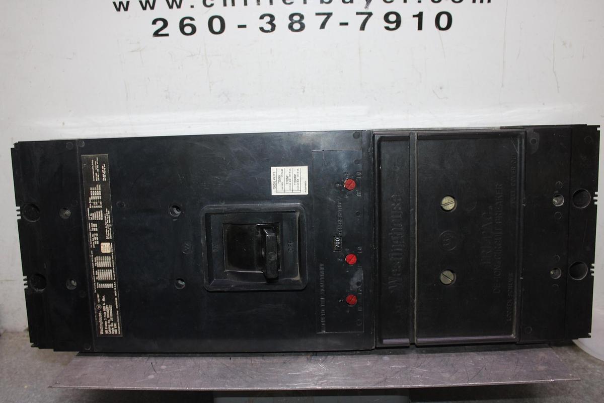 Used CUTLER-HAMMER CIRCUIT BREAKER MS360700A 700 AMP 600 VAC 3-POLE