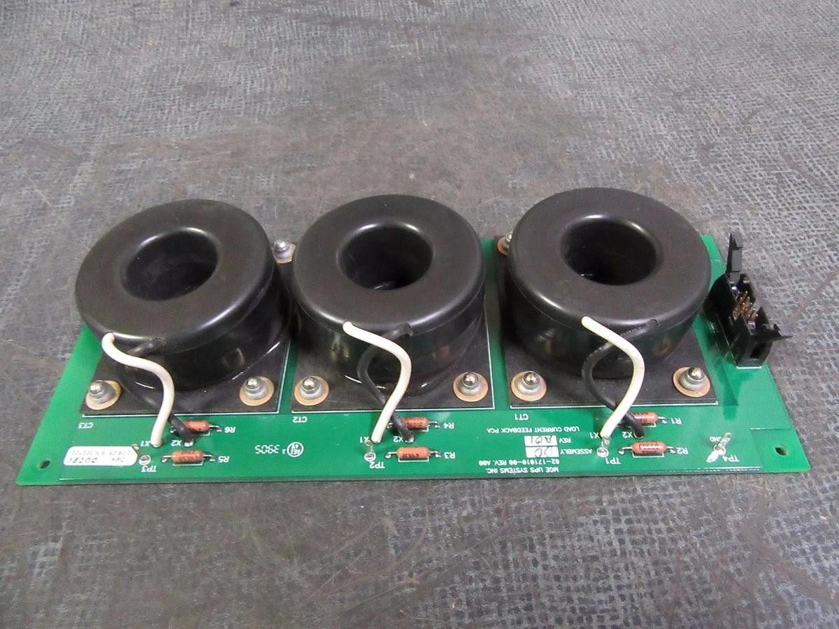Used MGE UPS SYSTEMS LOAD CURRENT FEEDBACK PCA MODEL: 62-171010-00 ASSY 00