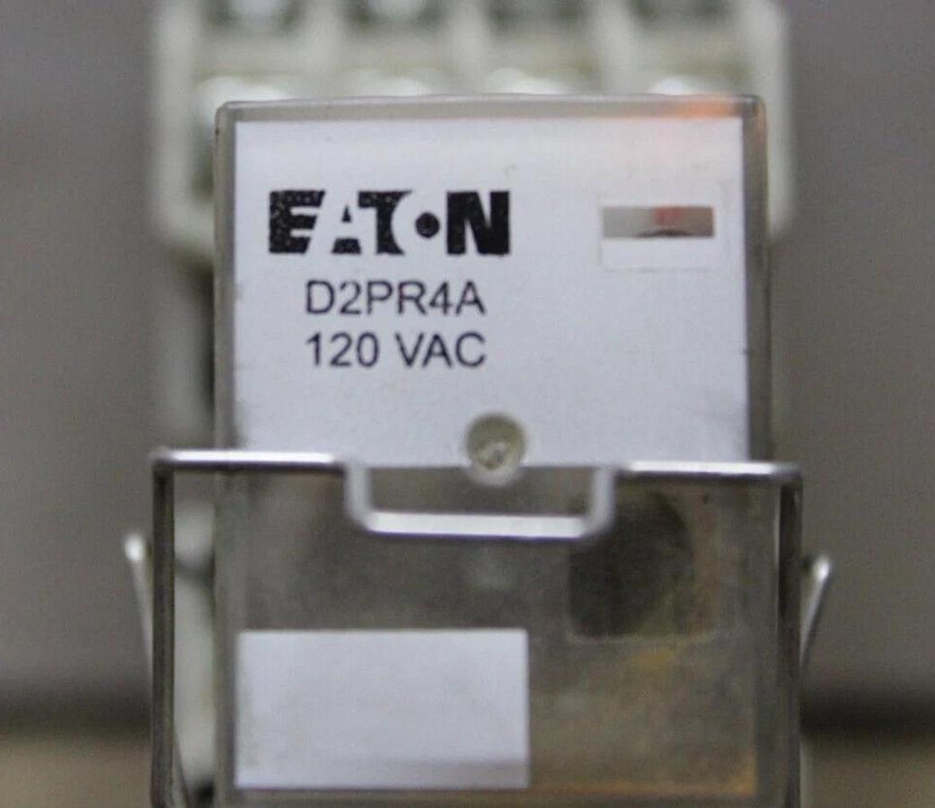 Used LOT OF 3 EATON RELAY D2PR4A 120 VAC 10 AMP **WARRANTY INCLUDED**