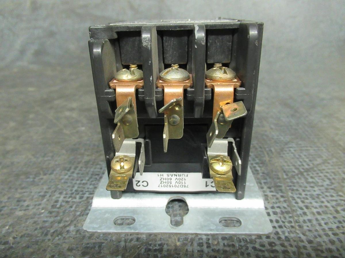 Used FURNAS CONTACTOR 42BF35AFAJ0 HN53CC115J 30 AMP 600 VAC 10 HP 3 POLE COIL: 120V
