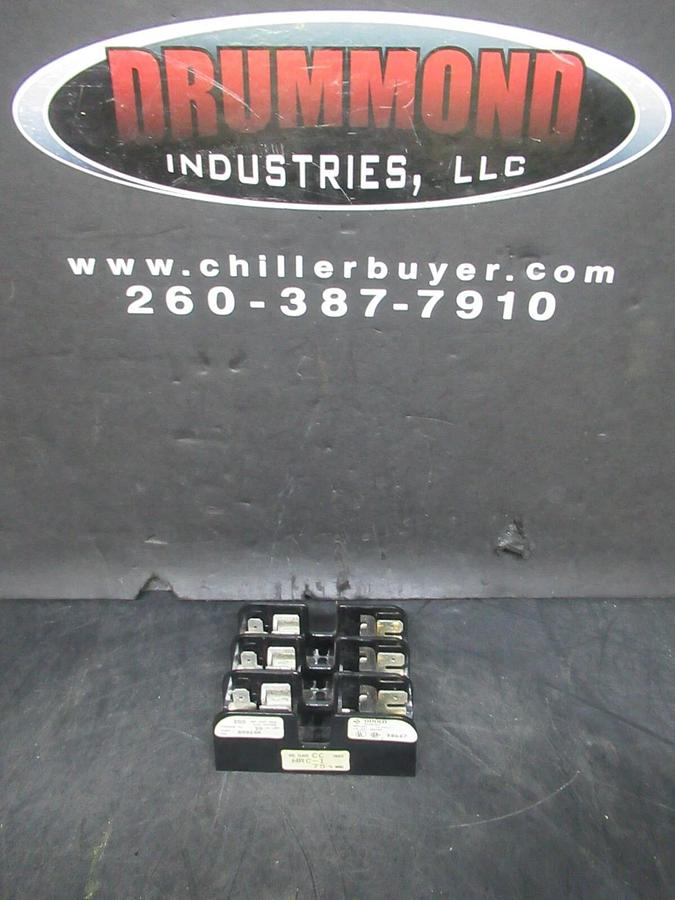 Used GOULD SHAWMUT THREE POLE FUSE BLOCK 30313R 600 VOLT 30 AMP CLASS CC **WARRANTY**