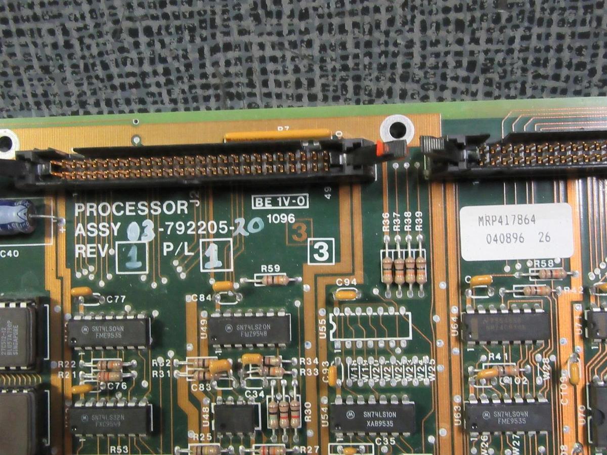 Used LIEBERT PROCESSOR ASSEMBLY BOARD 03-792205-20 REV 1 *WARRANTY INCLUDED*