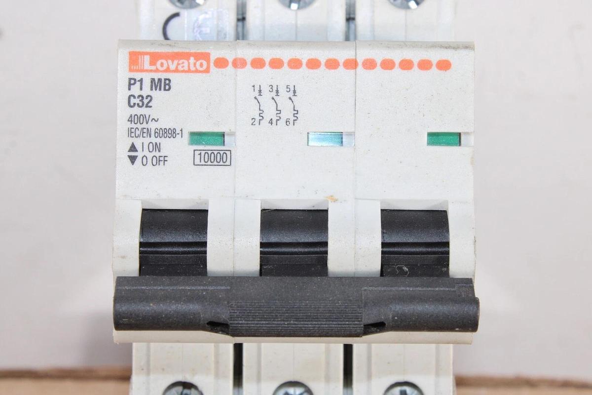 Used LOVATO CIRCUIT BREAKER P1-MB-C32 400 VAC 3-POLE **WARRANTY INCLUDED**